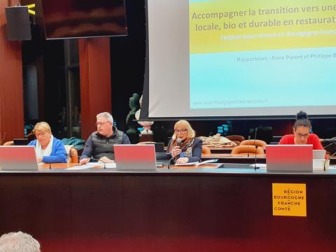 ©CESER BFC Présentation de l’avis "Alimentation"en Commission 2 du CR BFC