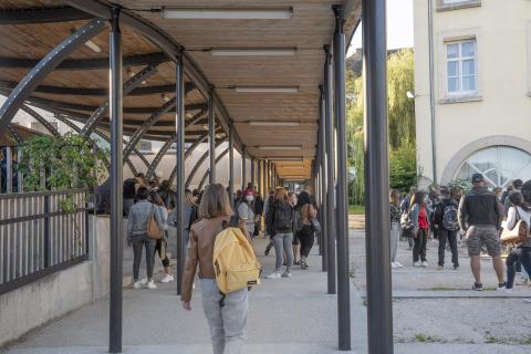 Lycée travaux en cours ©Lycée Anna Judic Semur en Auxois/Région BFC
